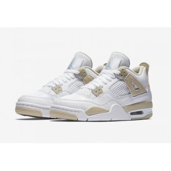 Shoes High top trainers Nike Air Jordan 4 Gs Linen White/Boarder Blue-Light Sand