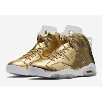 Shoes High top trainers Nike Air Jordan 6 Pinnacle Gold Metallic Gold/White