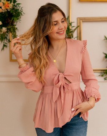 Clothing Women Blouses Céleste ROSSIGNOL Pink