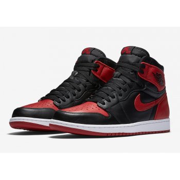 Shoes High top trainers Nike Air Jordan 1 High Bred Banned Black/Varsity Red-White