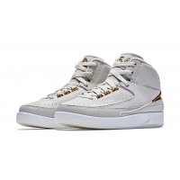 Shoes High top trainers Nike Air Jordan 2 Quai 54 Light Bone/Metallic Gold-White