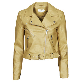 Clothing Women Leather jackets / Imitation leather Only ONLVALERIE Kaki