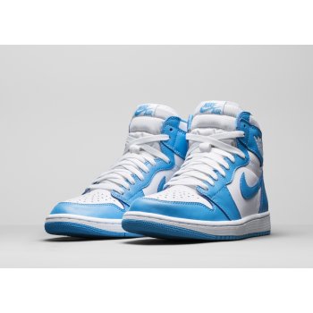 Shoes High top trainers Nike Air Jordan 1 High UNC White/Dark Powder Blue