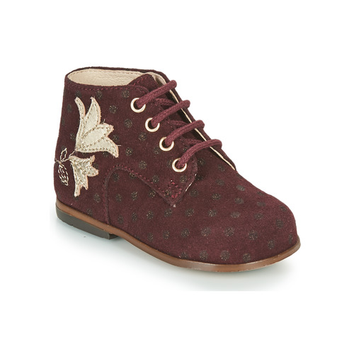Shoes Girl High top trainers Little Mary MEIGE Bordeaux