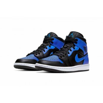 Shoes High top trainers Nike Air Jordan 1 Mid Royal blue Black/Hyper Royal-White