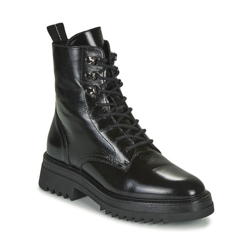 Shoes Women Mid boots JB Martin OURAGAN Varnish / Black