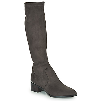 Shoes Women Boots JB Martin JOLIE Canvas / Suede / Stretch / Grey