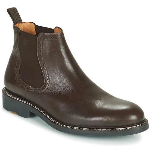 Shoes Men Mid boots Pellet RAYMOND Veal / Brown