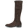 Shoes Women Boots JB Martin AMOUR Canvas / Suede / Stretch / Ebony