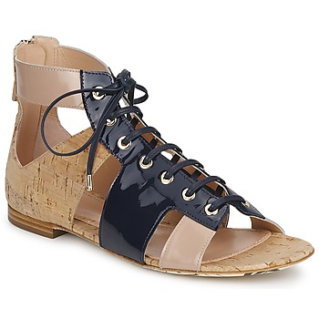 Shoes Women Sandals John Galliano AN6379 Blue / Beige / Pink