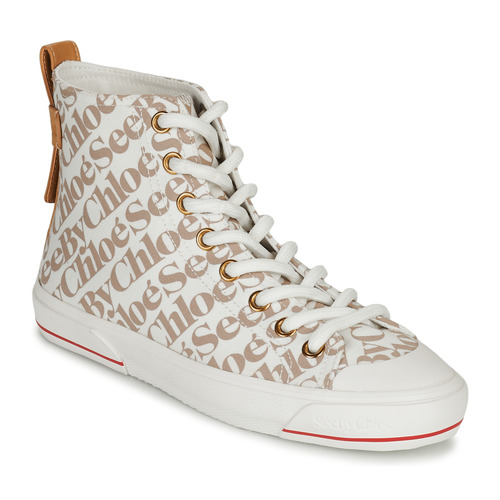 Shoes Women High top trainers See by Chloé ARYANA Beige