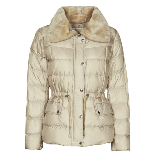 MICHAEL Michael Kors ECO FX FUR CLLR PUFFER Ivory - Fast delivery | Spartoo  Europe ! - Clothing Duffel coats Women 330,40 €