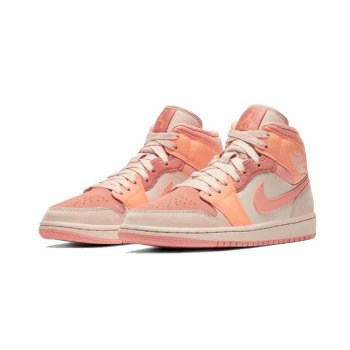 Shoes High top trainers Nike Air Jordan 1 Mid Apricot Orange Atomic Orange/Apricot Agate/Terra Blush