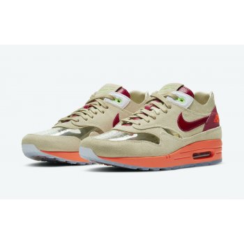 Shoes Low top trainers Nike Air Max 1 x Clot Kiss Of Death Net/Deep Red-Orange Blaze