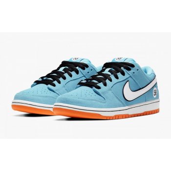 Shoes Low top trainers Nike SB Dunk Low Gulf Blue Chill/Safety Orange-Black-White