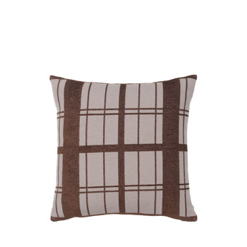 Home Cushions covers Broste Copenhagen CHEQUER Brown