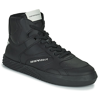 Shoes Men High top trainers Emporio Armani BALINO Black