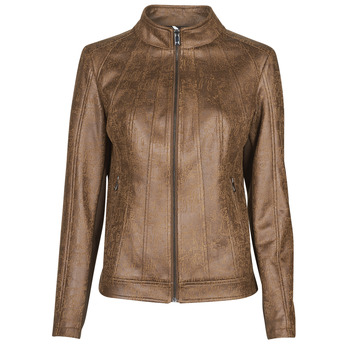 material Women Leather jackets / Imitation leather Desigual COMARUGA Brown
