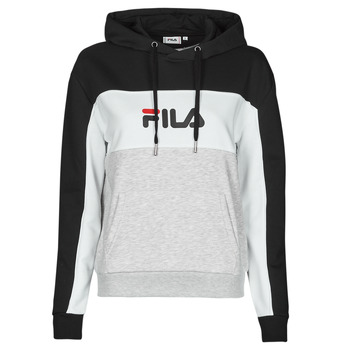 material Women sweaters Fila AQILA HOODY Grey / White / Black