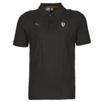 Clothing Men short-sleeved polo shirts Puma FERRARI STYLE JACQUARD POLO Black