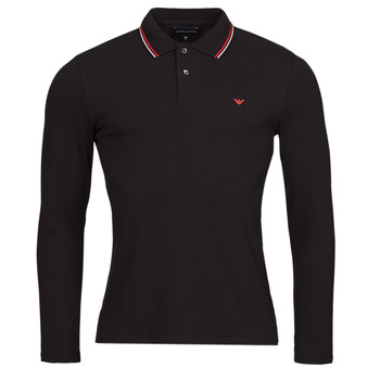 material Men long-sleeved polo shirts Emporio Armani 8N1FB5 Black