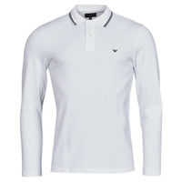 material Men long-sleeved polo shirts Emporio Armani 8N1FB5 White