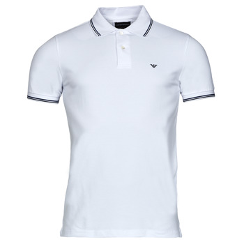 Clothing Men short-sleeved polo shirts Emporio Armani 8N1FB4 White