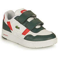 Shoes Children Low top trainers Lacoste T-CLIP 0121 2 SUI White / Green / Red