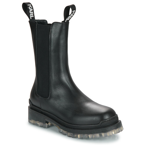 Shoes Women Mid boots Karl Lagerfeld BIKER II LONG GORE BOOT Black