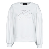 material Women sweaters Karl Lagerfeld PUFFY SLEEVE KL White