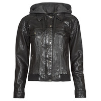 material Women Leather jackets / Imitation leather Oakwood RUBY 6 Black