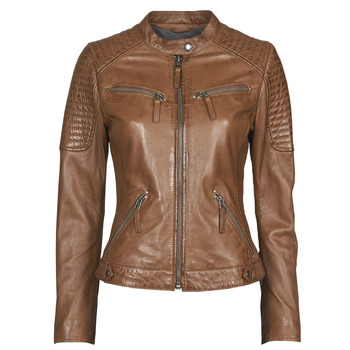 material Women Leather jackets / Imitation leather Oakwood HILLS6 Cognac
