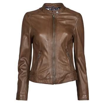 Clothing Women Leather jackets / Imitation leather Oakwood KARINE Brown