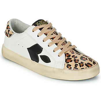Shoes Women Low top trainers Le Temps des Cerises AUSTIN White / Leopard