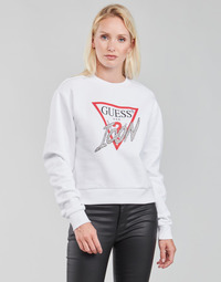 material Women sweaters Guess ICON FLEECE White