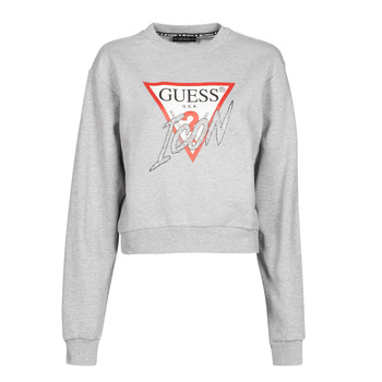 material Women sweaters Guess ICON FLEECE Grey