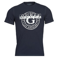 material Men short-sleeved t-shirts Guess DOUBLE G CN SS TEE Marine