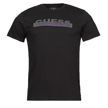 material Men short-sleeved t-shirts Guess SS BSC APEX TEE Black