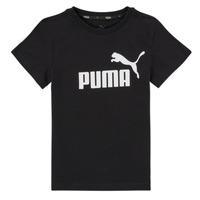 material Boy short-sleeved t-shirts Puma ESSENTIAL LOGO TEE Black