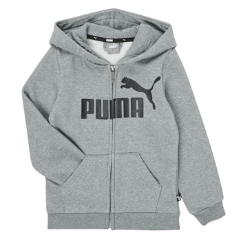 Clothing Boy sweaters Puma ESSENTIAL BIG LOGO FZ HOODIE Grey