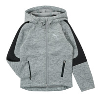 material Boy sweaters Puma EVOSTRIPE FZ HOODED JACKET Grey