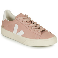 Shoes Women Low top trainers Veja CAMPO Pink / White