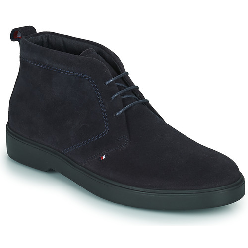 Black Tommy Hilfiger Suede Ankle Boots in Dark Blue for Men Mens Shoes Boots Casual boots 