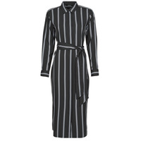 Clothing Women Long Dresses Lauren Ralph Lauren RYNETTA-LONG SLEEVE-CASUAL DRESS Black