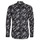 material Men long-sleeved shirts Versace Jeans Couture SLIM PRINT WARRANTY Black / White