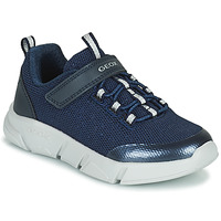 Shoes Girl Low top trainers Geox ARIL Blue