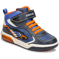 Shoes Boy High top trainers Geox INEK Blue / Orange