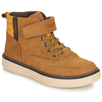 Shoes Boy Mid boots Geox RIDDOCK WPF Camel
