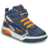 Shoes Boy High top trainers Geox INEK Marine / Orange