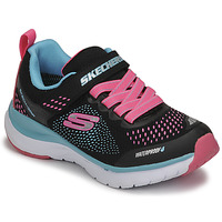 Shoes Girl Low top trainers Skechers ULTRA GROOVE Black / Pink / Blue